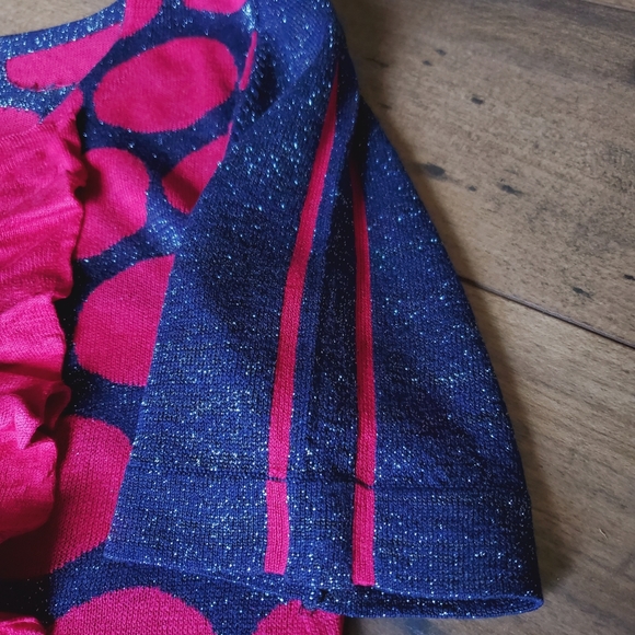 Alannah Hill Pink Spot Ruffle Cardigan Top - Picture 5 of 10